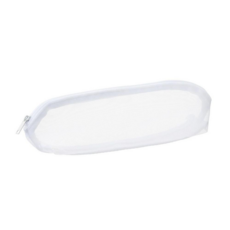 MUJI 無印良品 側邊網眼牙刷收納袋, 白色