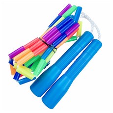 JFROPE 孩童彩色竹節跳繩, 05藍色