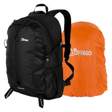 韓國 BUFFALO Spello 登山揹包 25L 附防水罩, 黑色