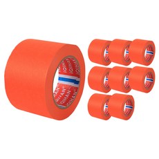 iQIHAN 彩色紙膠帶 50mm x 15m, 9個, 橘色