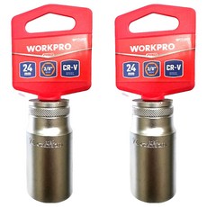 WORKPRO 長套筒 24mm WP274069, 2個
