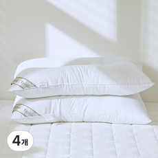 Lucidsleep 拉鍊型頸椎支撐棉枕芯, 4個, 白色