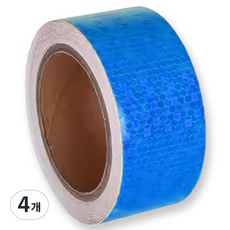 TIS 高亮度蜂巢反光膠帶, 藍色, 4個