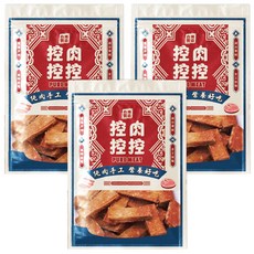 控肉控控 寵物肉乾 牛肉厚片, 純手工製作, MIT, 美味營養, 安全衛生, 80g, 3包