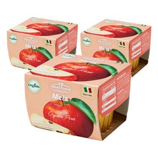 네추럴누바 유기농 생과일 누바 컵퓨레 2p, 사과, 3개, 200g