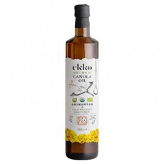 ekko 有機冷壓初榨芥花油, 750ml, 1瓶