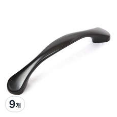 INUDCO Sleek 現代黑色傢俱把手 96mm, 9個