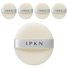 IPKN 大型蜜粉粉撲, 5個, 單一顏色