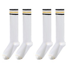 Hot Day Some 高爾夫過膝襪 2雙組, 1套, 白色