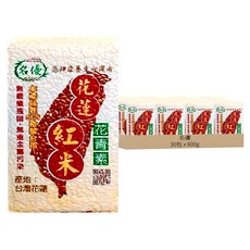 名優 花蓮紅米, 600g, 30包