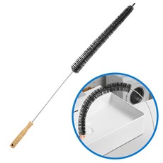 마노하 세탁기 내부 드럼 건조기 청소 긴 손잡이형 브러쉬, 혼합색상, 1개