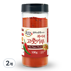 복이네먹거리 중국산 아주매운 100% 청양 고운 고춧가루 용기형, 100g, 2개