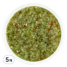 짱죽 실온이유식 9개월부터 중기 죽2, 한우두부비타민채죽, 160g, 5개