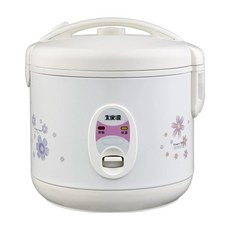 大家源 三人份電子鍋 TCY-3003 One Touch控制 蒸煮兩用 抗凝露內蓋, 白色