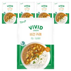 동원홈푸드 비비드그린 비건 카레, 180g, 5개