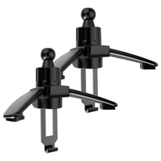 AUTO CREW 圓形出風口支架延長固定夾 AC-MT1, 2個, 黑色