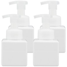 newnlook 補充瓶 按壓瓶 泡沫型 250ml, 白色, 4個