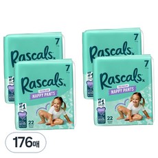Rascals 優質棉柔舒適褲型尿布, 176片, 第7階段