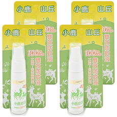 小鹿山丘 雙效防蚊液 甜橙, 溫和天然成分, 孩童也適用, 有機精油, 20g, 4瓶