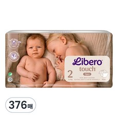 리베로 터치 밴드형 기저귀 남여공용, 376매, 2단계