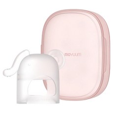 MOYUUM 白金矽膠手套固齒器 小小象, 手套固齒器 + 收納盒, 1個, 透明原色