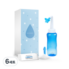 나잘플러셔 코세정기 + 코세정용 분말 30p, 6세트