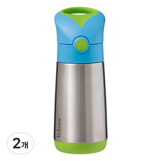 비박스 스텐 빨대컵, 아쿠아그린, 2개, 350ml