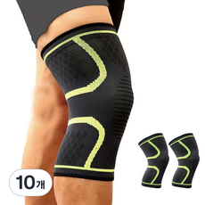 헨센 논슬립 편안한 무릎보호대, 10개, 그린