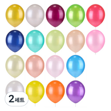 Liik 珠光彩虹氣球 30cm 50入組, 2套, 混合色