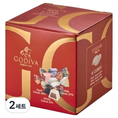 고디바 지큐브 어쏘트먼트 초콜릿 3종 x 4p 세트 100g, 2세트