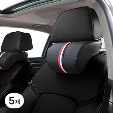 다니카 프리미엄 메모리폼 가죽 목쿠션 TO-001, 블랙03, 5개