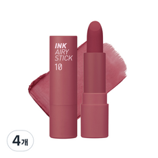 페리페라 잉크 더 에어리 벨벳 립스틱, 10핫템등극, 4개, 3.6g