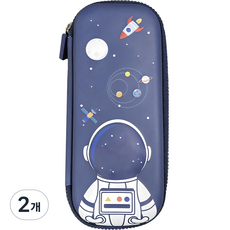 투코비 EVA 3D 입체 파우치형 필통, 우주비행, 2개