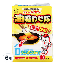 코튼라보 아기자기 기름 흡수시트 10p, 6개