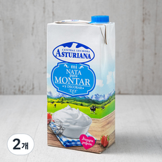 아스투리아나 휘핑크림, 1L, 2개