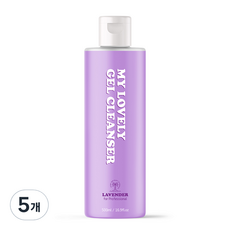 마이러블리 라벤더워터 젤 클렌저, 500ml, 5개