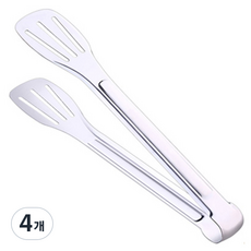 食物夾, 銀色, 4個