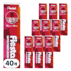 Pentel 飛龍文具 Fiesta 自動鉛筆芯 B C235TF-2B, 0.5mm, 40個