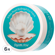 팜스테이 화이트 펄 하이드로겔 아이패치 90g, 60개입, 6개