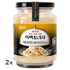 백설 나폴리맛피아 권성준셰프 콰트로 치즈 크림 파스타소스, 430g, 2개