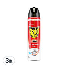 Raid 雷達 快速蟑螂螞蟻藥 無味, 550ml, 3瓶