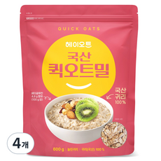 heyoat 韓國產快煮燕麥片, 4個, 600g