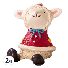 Laventia 聖誕感性復古迷你公仔裝飾品 羊, 2個
