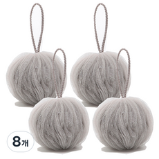 리버그린 고급 탱탱샤워볼, 그레이, 8개