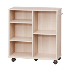 IRIS OHYAMA 愛麗思歐雅瑪 開放式可移動收納架 SYR-6026, 原木色