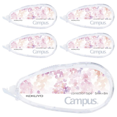 KOKUYO 國譽 Campus 修正替換帶 5mm x 8m 象牙白 5個入, 5個