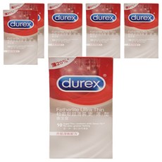 durex 杜蕾斯 超薄裝更薄型保險套 闊度52mm, 10個, 6盒