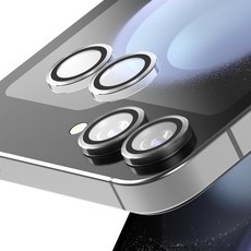 누아트 후면 카메라 렌즈 메탈 링 강화유리 휴대폰 보호필름 2p 세트 투명, 1세트