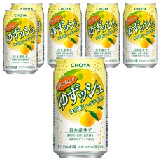 CHOYA 蝶矢 無酒精飲料 柚子口味, 6罐, 350ml