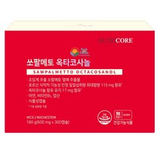 뉴트리코어 쏘팔메토 옥타코사놀, 300정, 1개